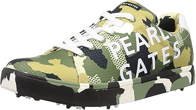 23cm パーリーゲイツ CAMO×ロゴ スパイク ゴルフシューズ Amazon | [パーリーゲイツ] メンズ ゴルフシューズCAMO×ロゴ
